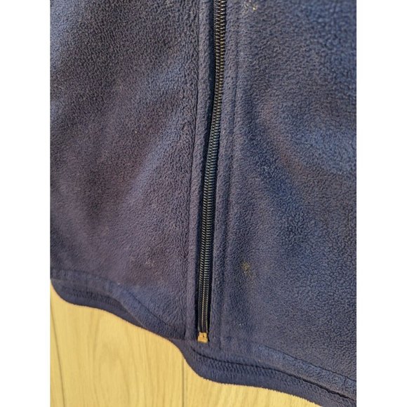 Woolrich Fleece Vest Women's Size LARGE Navy Blue Zip Up READ Winter Sleeveless - Picture 4 of 7
